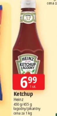 Ketchup pikantny Heinz promocja w Leclerc