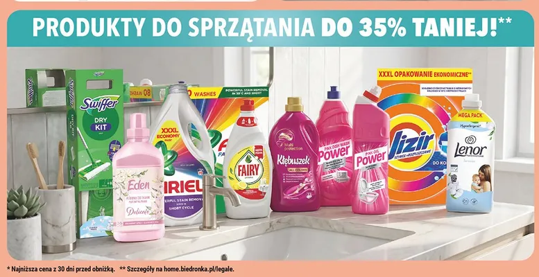 Produkty do sprzątania promocja w Biedronka