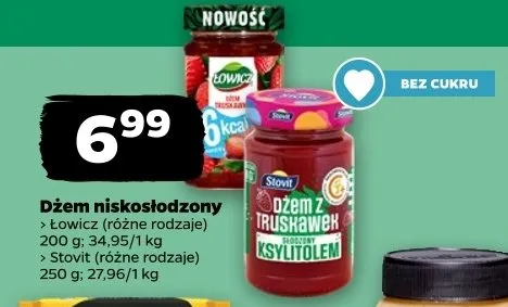 Dżem niskosłodzony promocja w Netto