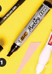 Marker permanentny ze ściętą końcówką promocja w Biedronka