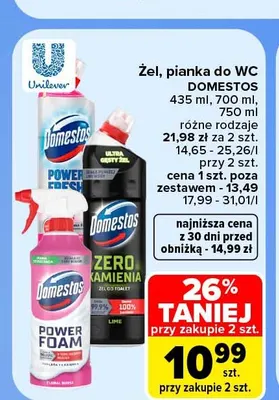 Pianka do WC Domestos promocja w Carrefour Market