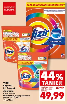 Proszek do prania Vizir promocja w Kaufland