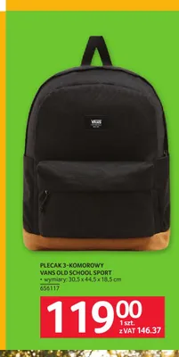 Plecak 3-komorowy Vans Old School Sport promocja w Selgros