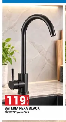 Bateria Rexa Black zlewozmywakowa promocja w Merkury Market