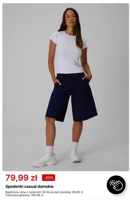 Spodenki casual damskie promocja w 4F