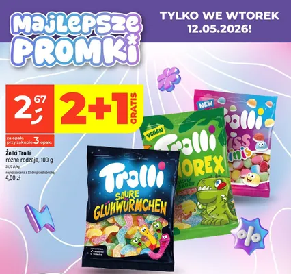 Żelki Trolli Norex promocja w Dealz