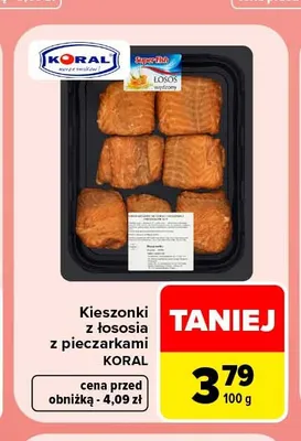 Kieszonki z łososia z pieczarkami promocja w Carrefour