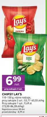 Chipsy Lay's Paprika promocja w Stokrotka