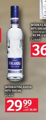 Wódka Finlandia 40% promocja w Selgros