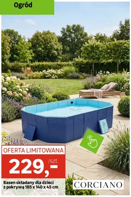 Basen składany dla dzieci z pokrywą CORCIANO 185x140x45cm promocja w Leroy Merlin