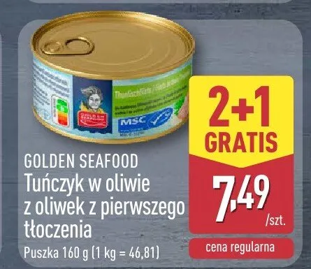 Tuńczyk w oliwie z oliwek z pierwszego tłoczenia promocja w Aldi