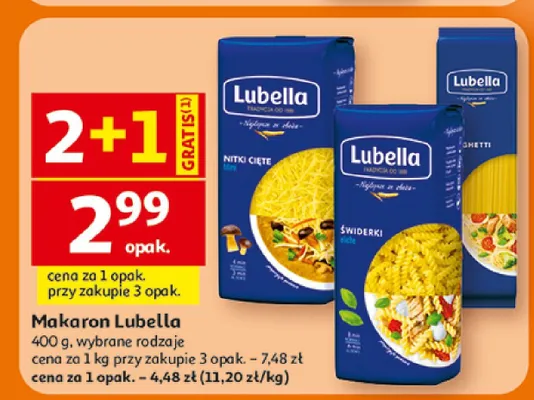 Makaron Świderki Lubella promocja w Auchan