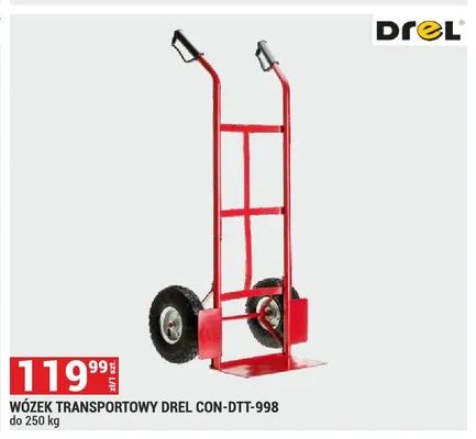 Wózek transportowy Drel CON-DTT-998 promocja w Merkury Market