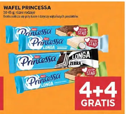 Wafel Princessa Longa promocja w Stokrotka