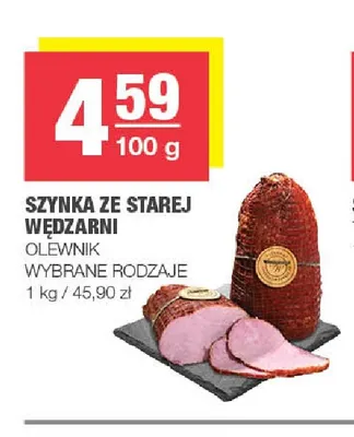 Szynka ze starej wędzarni Olewnik promocja w SPAR