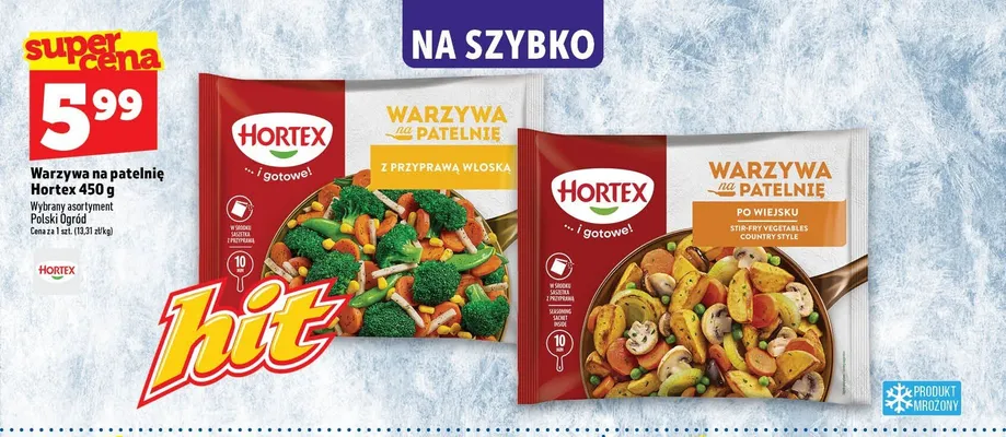 Warzywa na patelnię Hortex po wiejsku promocja w TOPAZ