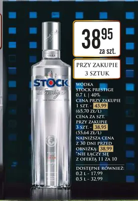Wódka Stock Prestige promocja w Dino