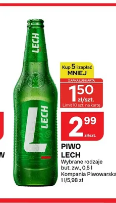 Piwo Lech Premium promocja w Chorten
