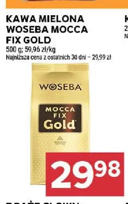 Kawa mielona Woseba Mocca Fix Gold promocja w Stokrotka