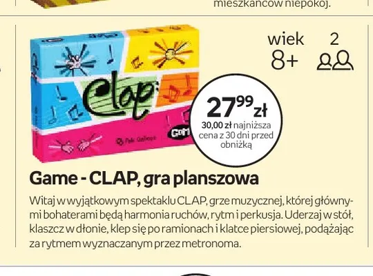 Gra planszowa CLAP promocja w Empik