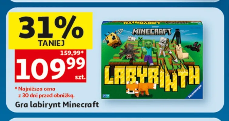 Gra labirynt Minecraft promocja w Auchan
