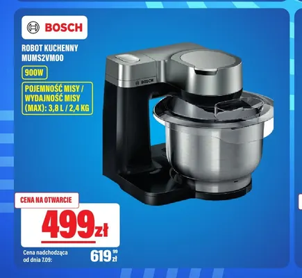 Robot kuchenny Bosch MUMS2VM00 900W promocja w RTV EURO AGD