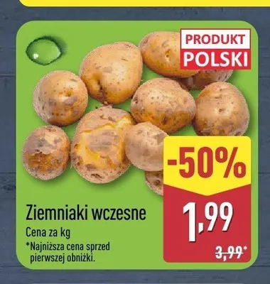Ziemniaki wczesne polskie promocja w Aldi
