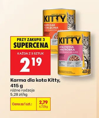 Karma dla kota Kitty promocja w Biedronka