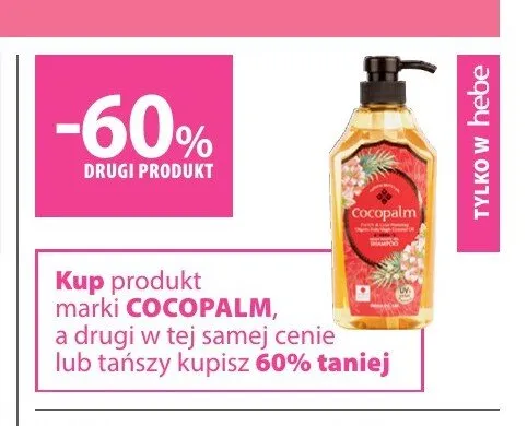 Produkty do pielęgnacji włosów Cocopalm promocja w Hebe