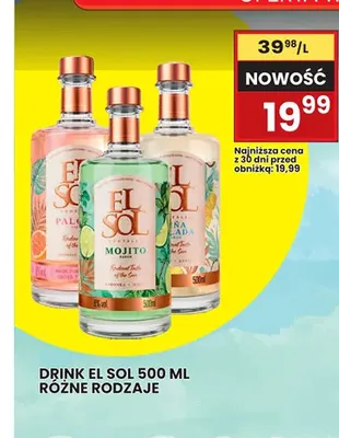 Drink El Sol Piña Colada promocja w Wafelek