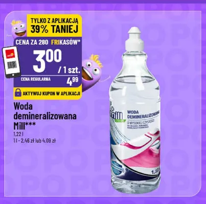 Woda demineralizowana Mill promocja w POLOmarket