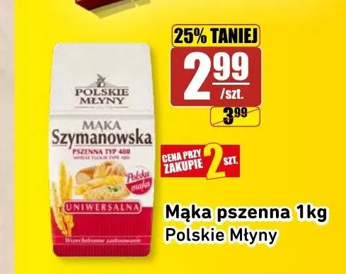 Mąka pszenna Szymanowska Polskie Młyny promocja w API Market