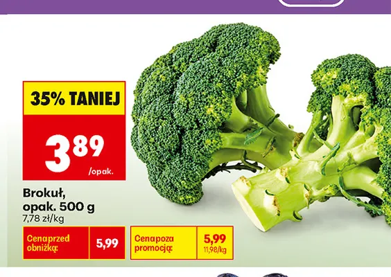 Brokuł promocja w Biedronka