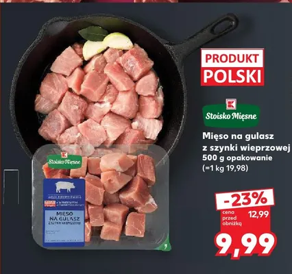 Mięso na gulasz z szynki wieprzowej Stoisko Mięsne promocja w Kaufland