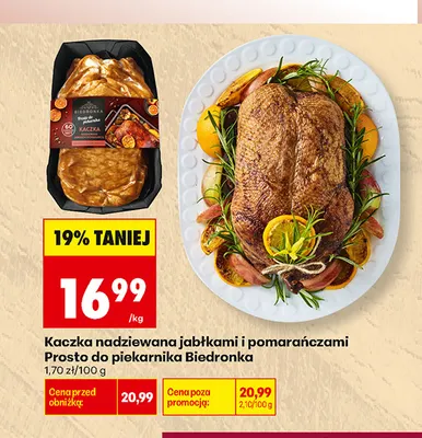 Kaczka nadziewana jabłkami i pomarańczami Prosto do piekarnika Biedronka promocja w Biedronka