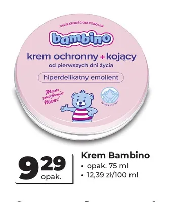 Krem ochronny + kojący Bambino promocja w Odido