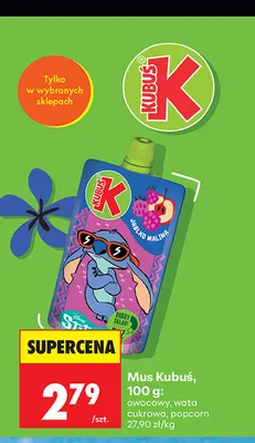 Mus Kubuś popcorn promocja w Biedronka