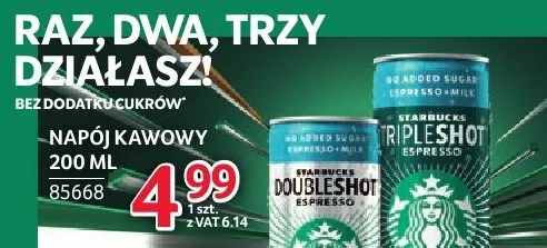 Napój kawowy Starbucks Tripleshot promocja w Selgros