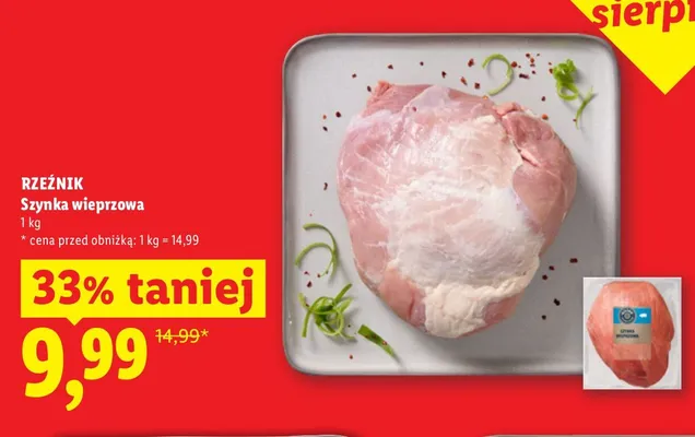 Szynka wieprzowa Rzeźnik promocja w Lidl