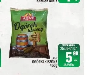 Ogórki kiszone Agat promocja w Tomi Markt