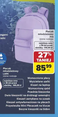 Plecak młodzieżowy CoolPack FIN promocja w Carrefour