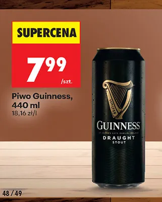 Piwo Guinness promocja w Biedronka