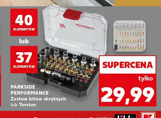 Zestaw bitów Torsion Parkside Performance 40 elementów promocja w Kaufland