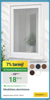 Moskitiera aluminiowa promocja w ERLI