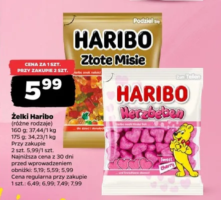 Żelki Haribo Złote Misie promocja w Netto