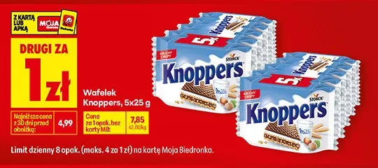 Wafelek Knoppers promocja w Biedronka