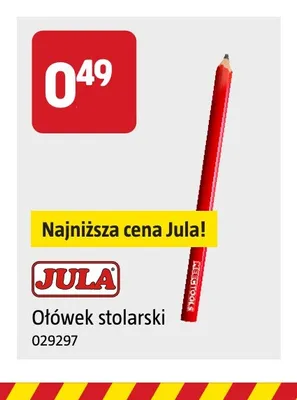 Ołówek stolarski Jula promocja w Jula