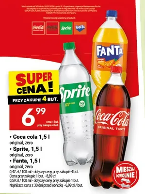 Napój Fanta zero promocja w Twój Market