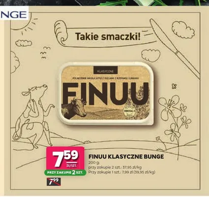 Miks tłuszczowy Finuu Klasyczne Bunge promocja w Stokrotka