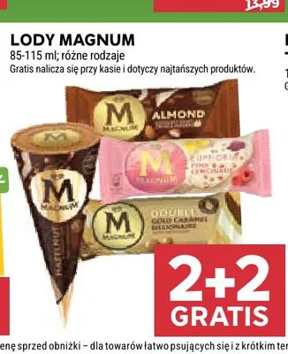 Lody rożek Magnum Hazelnut promocja w Stokrotka